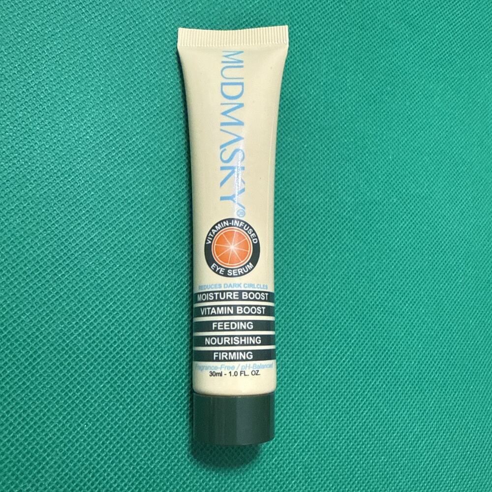 MUD MASKY EYE MASK 1oz Dark Circle Puffy Eyes Fine Wrinkle Serum New